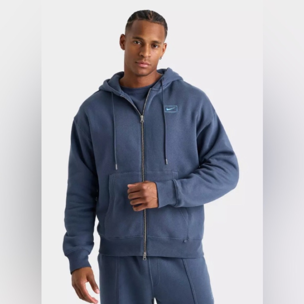 Nike Men's Slate Blue Full-Zip Hoodie